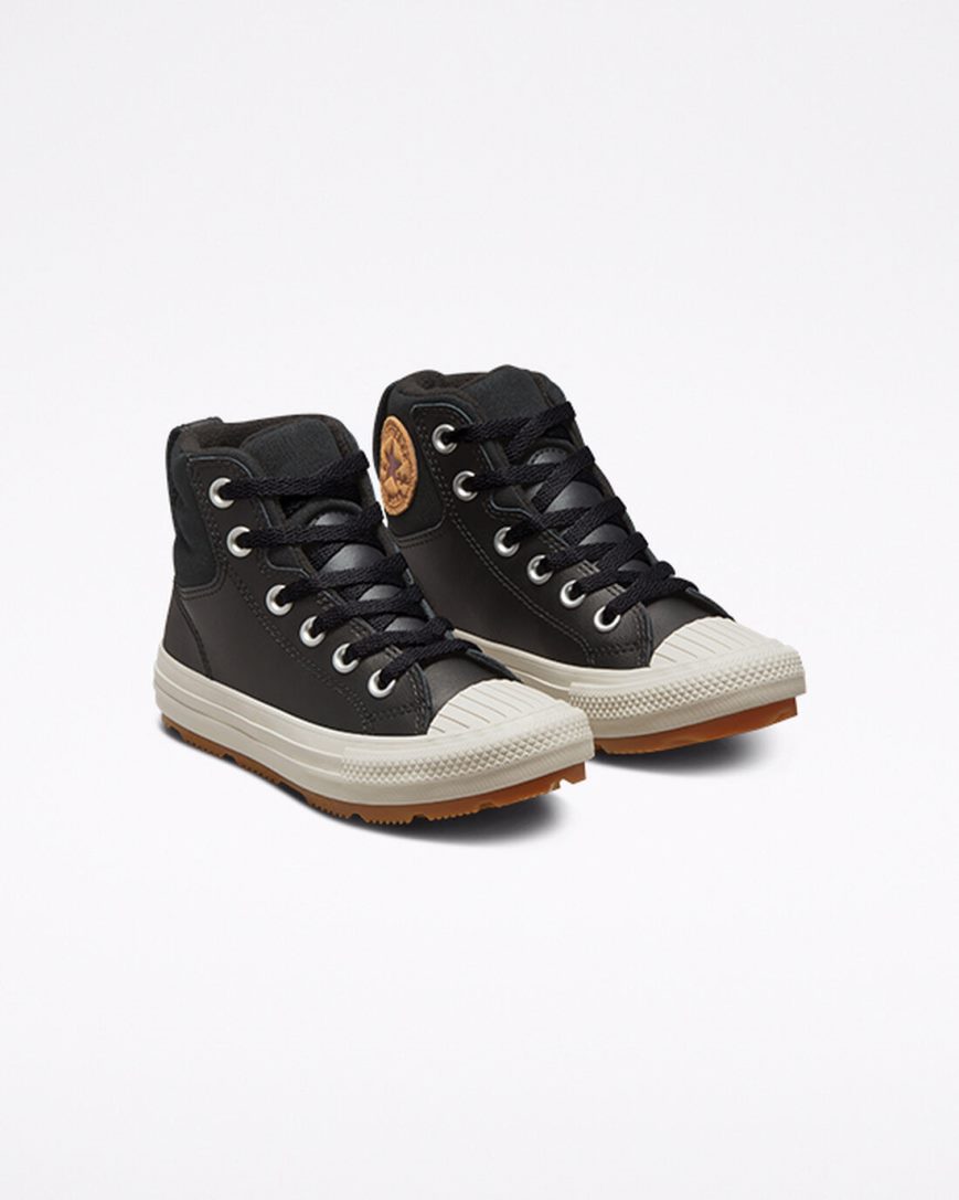 Tenisi Inalti Fete Converse Piele Chuck Taylor All Star Berkshire Boot Color Negrii | RO NDRXG513